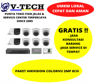 PAKET HIKVISION COLORVU 2MP 8CH