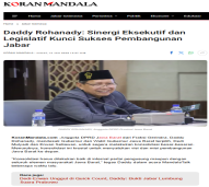 BERITA ADIKARYA PARLEMEN DPRD PROV JABAR DADDY ROHANADY
