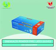 ONEHEALTH POWDER FREE LATEX GLOVES