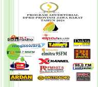 PAKET PROGRAM ADVERTORIAL DPRD PROVINSI JAWA BARAT TAHUN 2024 DI 15 RADIO