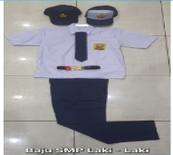 BAJU SERAGAM SMP LAKI LAKI - L