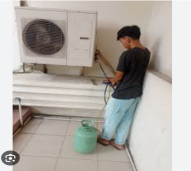 Jasa Las perbaikan kebocoran pipa+isi freon