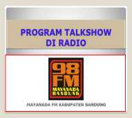PROGRAM TALKSHOW DI RADIO