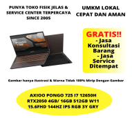 AXIOO PONGO 725 I7 12650H RTX2050 4GB/ 16GB 512GB W11 15.6FHD 144HZ IPS RGB 3Y GRY