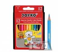 Pensil Joyko 12 warna Pendek