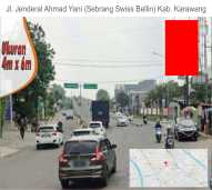 Outdoor Advertising/Papan Reklame di Kabupaten Karawang Jl. Jenderal Ahmad Yani (Sebrang Hotel Swiss-Bellin)