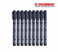 Snowman Drawing Pen Calligraphy