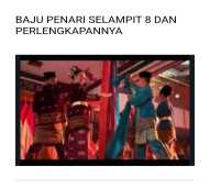 Baju Penari Selampit 8 Wanita