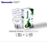 Hannochs Lampu Hemat Energi Spiral 8 watt