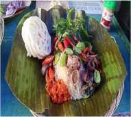 Nasi bakar tempoyak