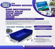 Terpal Kolam merk Orcid/ Tarpaulin ukuran 2x4x1 M