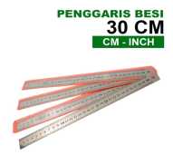 penggaris besi 30 cm