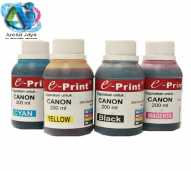 Tinta E-print warna untuk Printer CANON 200ml Black, Cyan, Yellow, Magenta