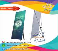 X Banner dan Design Ukuran 60 x 160 Albatros